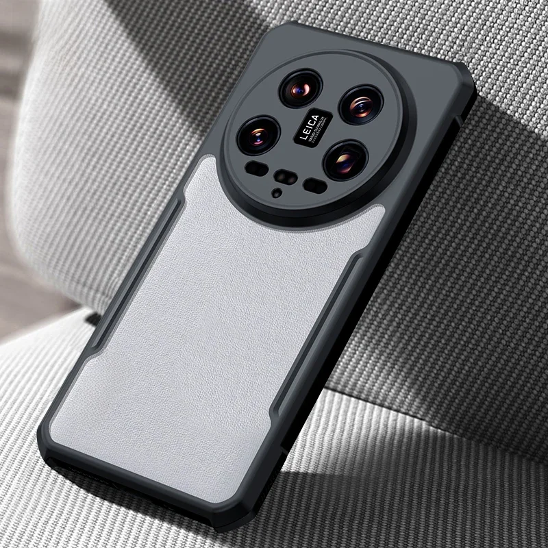 Etui na telefon Xundd do etui Xiaomi 14 Ultra, poduszka powietrzna odporna na wstrząsy obiektyw pełna ochrona TPU i akrylowa przezroczysta tylna pokrywa — zdjęcie produktu 7