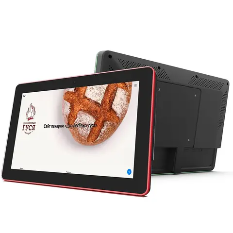 안드로이드 PoE 태블릿 PC 벽 마운트, 멀티 컬러 LED 표시기, 벽 브래킷 포함, BT, 와이파이, RJ45, 블랙, 화이트, 10.1 인치