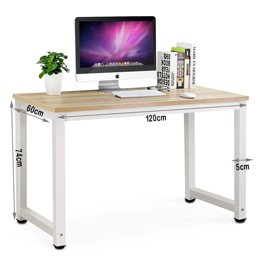 Home Office Computer Desk PC Laptop Modern Study Table 120cm Office Desk Workstation Style Writing Desk