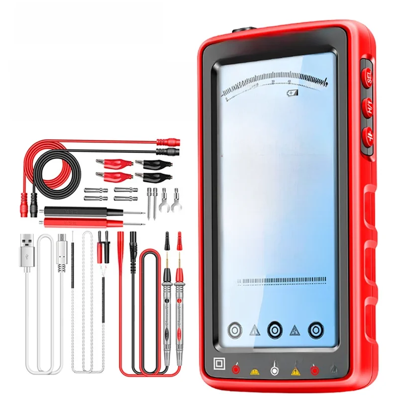 ANENG 681 Wiederaufladbares digitales professionelles Multimeter, berührungsloser Spannungsprüfer, AC/DC-Spannungsmesser, LCD-Bildschirm, Stromtester