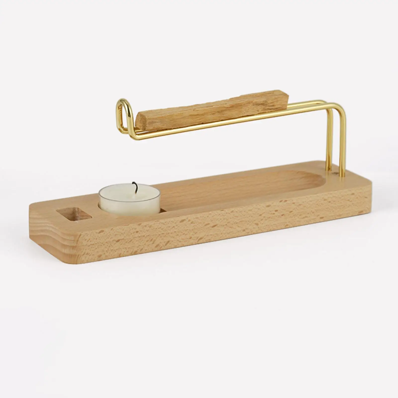 Palo Santo Holder Desktop 3 in 1 Furnishings Table Centerpiece Multifunction Incense Stick Holder Ash Catcher Desk Home Decor
