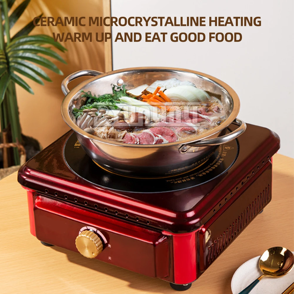 Four à céramique électrique domestique, chauffage électrique, machine à pied rôti de bureau, type ć