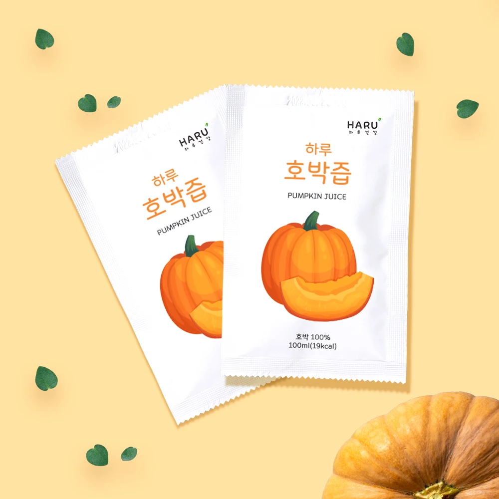 껍질째 갈아넣은 순수100% 국내산 호박즙 100ml * 30포