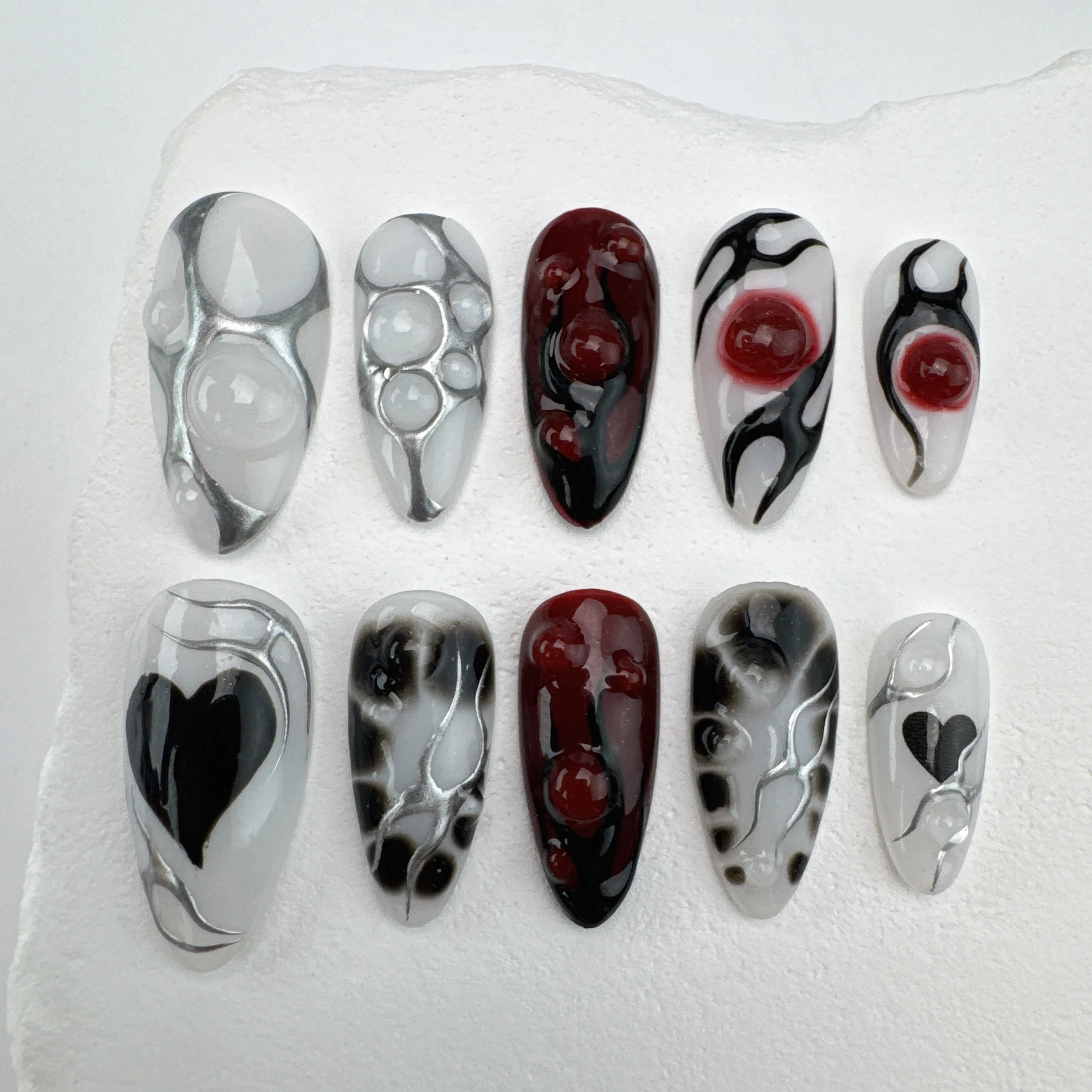 

handmade nail art/custom press on nails/party press on nails/Flakes for nails/wedding nails gift/Japanese nails/Long nails