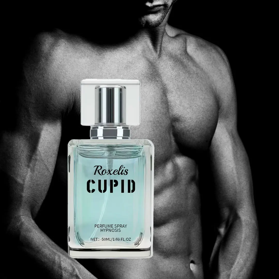 Perfume con Feromonas Roxelis Cupid de 50 ml - Fragancia Fresca y Encantadora para Coquetear y Atraer, Colonia Duradera para Citas