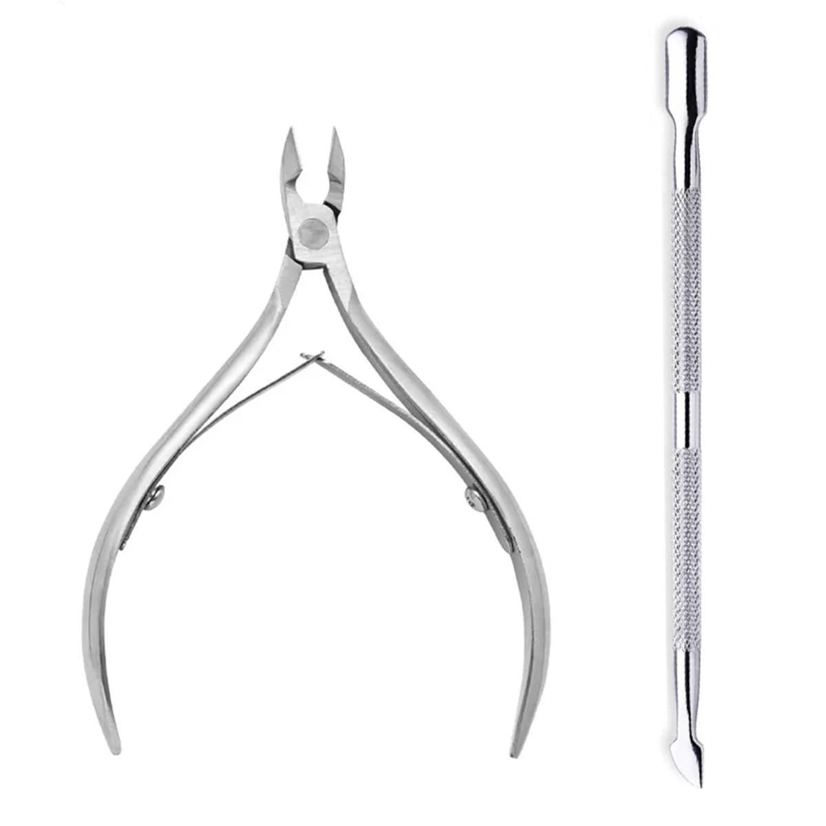 4 stks/set Professionele Rvs Nail Cutter Schaar Tangen Muti Functie Cuticle Pusher Remover Nail Care Manicure Kits