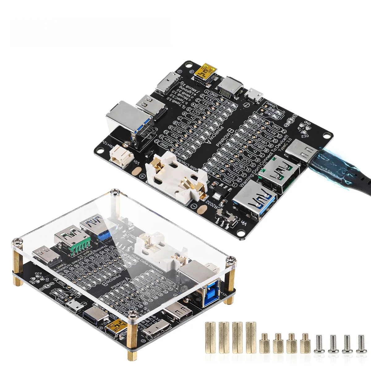 Testeur de câble USB type-c type-b, Micro commutateur de court-circuit, carte de Test, câble de données, détection d'anomaly pour carte de Test iOS et Android