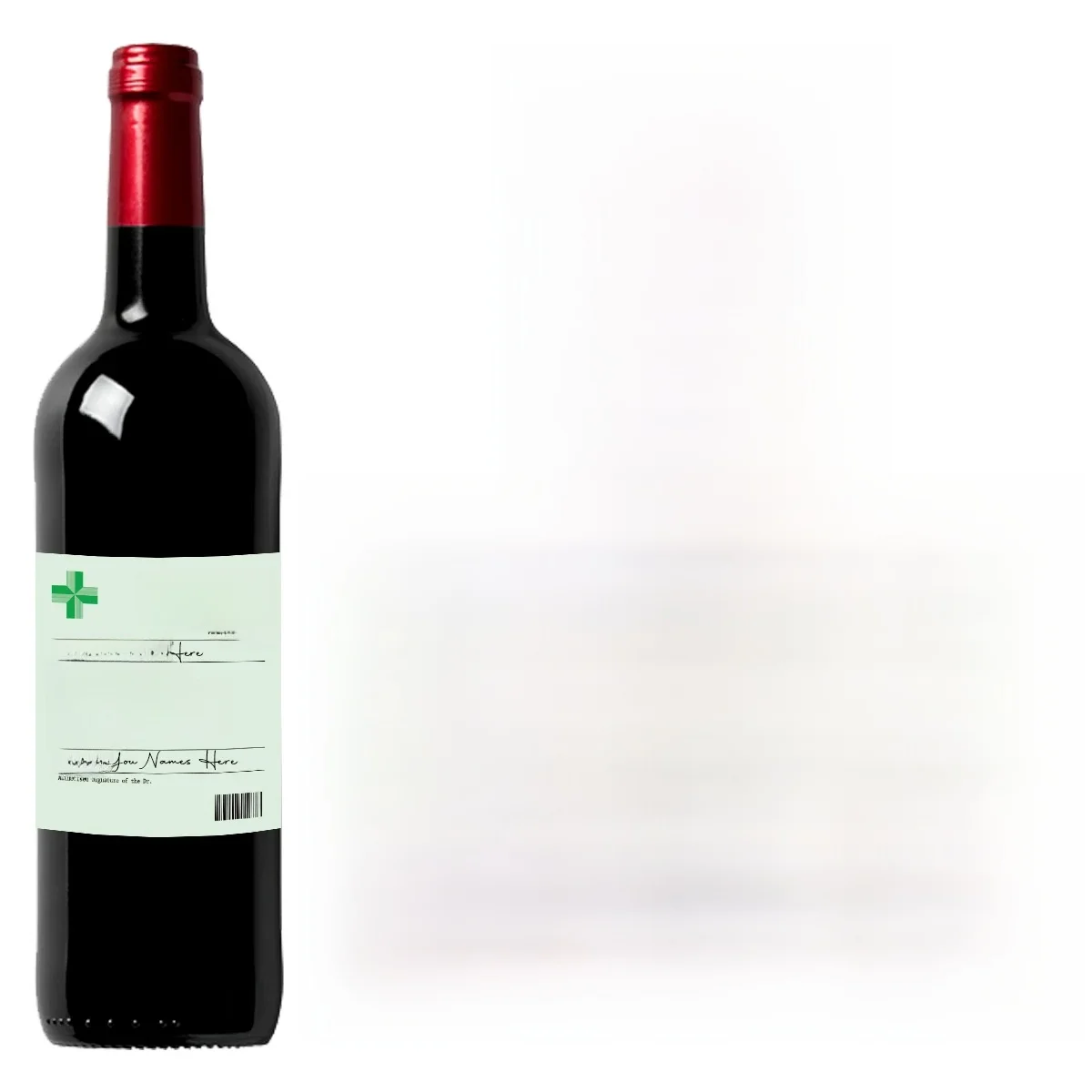 Étiquettes autocollantes de vin de Style Prescription, étiquettes de bouteilles de nouveauté amusantes de noël, autocollant en vinyle, cadeau pour anniversaire, 6 pièces