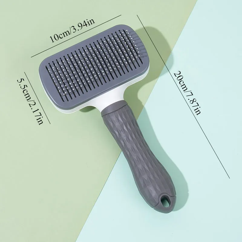 One-Button Pet Deshedding Brush 6