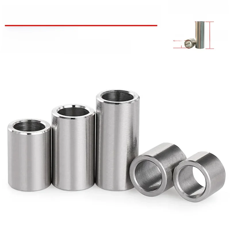 Joint de rondelle de douille en acier inoxydable M10 M12 M13 M14 304, manchon d'espacement rond creux non fileté OD 12-30mm