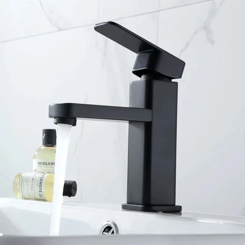 

Black/Chrome Bathroom Faucets Hot and Cold Mixer Faucets Vanity Bathroom Kitchen Deck Mounted Bathroom Sink Faucets