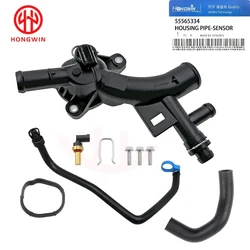 Coolant Thermostat Housing Water Outlet & Inlet Hose For Vauxhall Opel Insignia Mokka Adam Zafira Corsa 1.4L 25193922 55565334