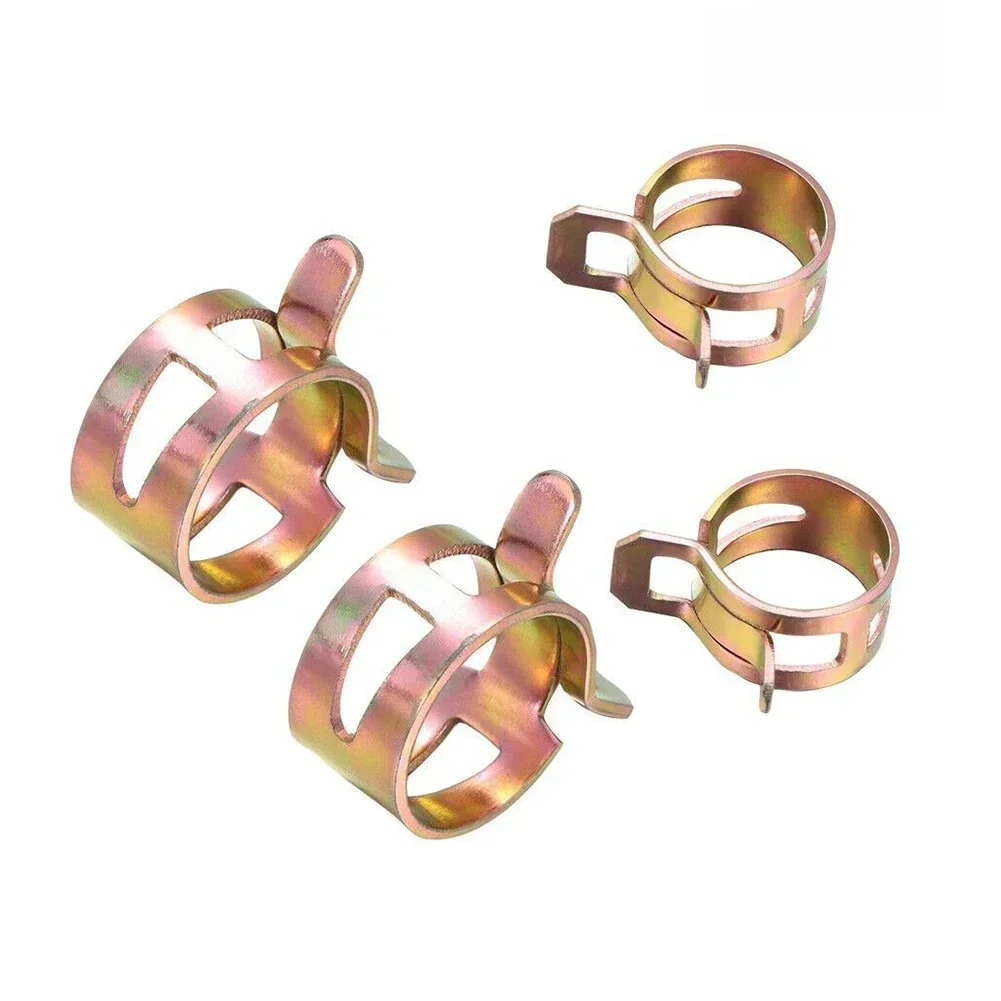 10 pièces pince à ressort collier de serrage tuyaux d'air de carburant Clips de fixation en Silicone pinces métalliques réglables 5/6/7/8/9/10/11/12/13/14/15/16mm
