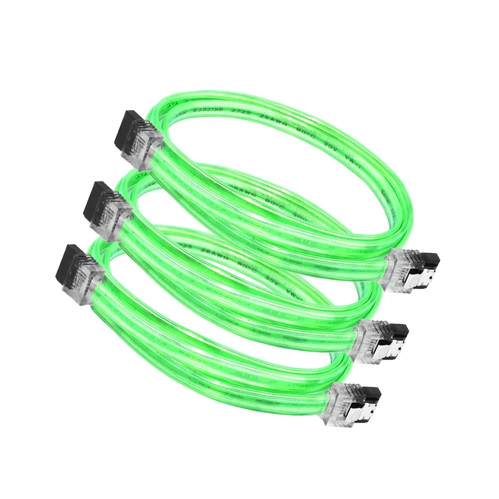 SATA 3.0 III 6Gb/s 10/30/50/70/100 سنتيمتر القرص الصلب محرك البيانات المسلسل ATA كابل مستقيم 26AWG ل HDD SSD خط الحبل 7pin sata كابل