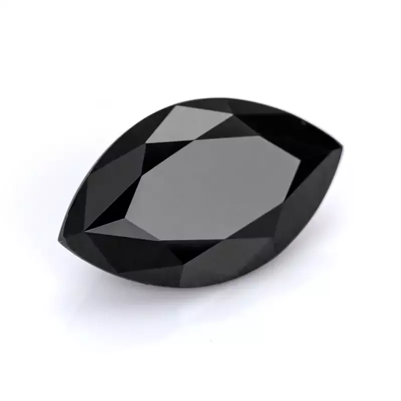 Hot Sale Free Shipping Loose Moissanite Marquise Shape Black Color Gemstone VVS1 2.5ct 3ct Stone For Jewelry Gemstones