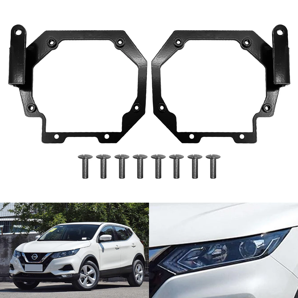 Taochis Car-Styling Adapter Frame Headlight Bracket for Nissan Qashqai LED 2019 Hella 3R G5 5 Projector Lens headlight retrofit