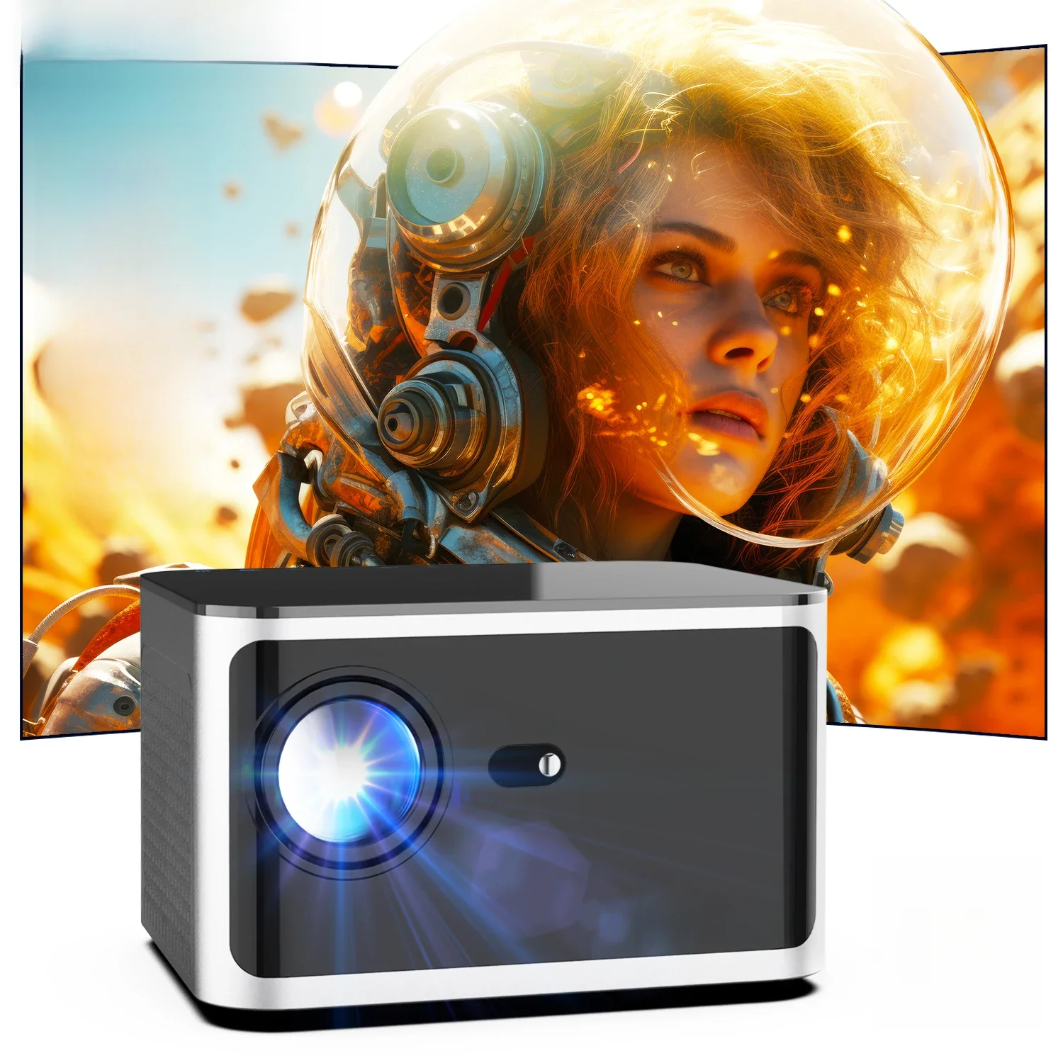 Magcubic HY350 Pro 580ANSI Projektor Android 11 4K 1080P Wifi6 Sprachsteuerung Allwinner H713 Elektronischer Fokus BT 5.0 Heimkino