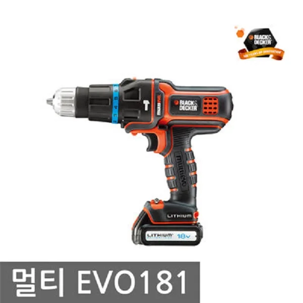 [Black & Decker deals. Domestic Sending] 18V 2.0Ah Hammerdrill EVO181B1/Electric drill/Power tool/Head replacement/Wireless drill/Hammaddrill/Hammaddrill/hammer drill