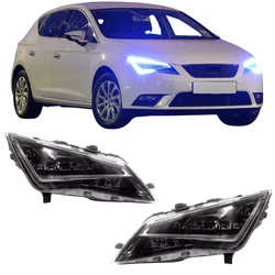 For Seat Leon 2013-2016 Front Left or Right LED Headlight Headlamp, OE 5F1 941 007 / 5F1 941 008, Full LED, Plug and Play