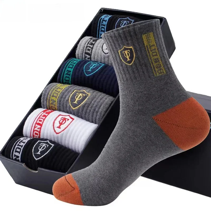 Chaussettes de basket-ball légères et respirantes, évacuation de la transpiration, chaussettes de sport pharmaciques, loisirs d'été, automne et hiver, 5 paires