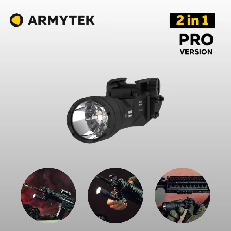 NEW Armytek Parma C2IR Pro Tactical LED Flashlight 2IN1 With Infrared Light (F09804CIR)