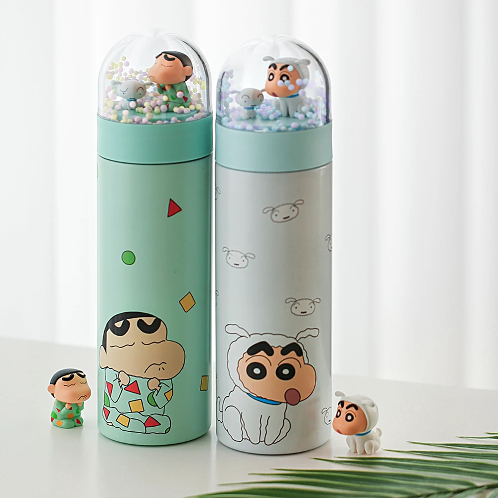 (LETO) crayon shin chan stencil tumbler Can't dry the Sten heat preservation cold tumbler mini character 350ML CST-01