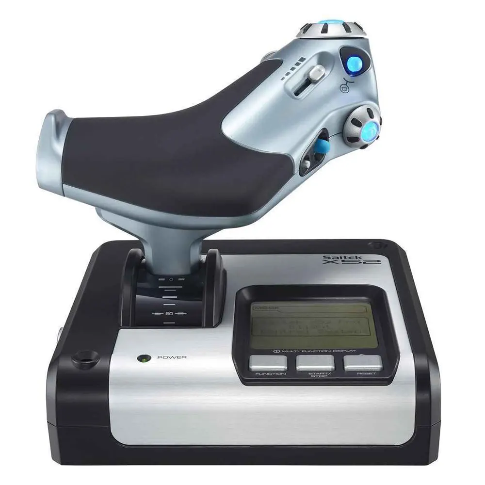 Nuevo sistema de Control de vuelo Original X52 Flight Stick y unidad de acelerador X52 para juegos de vuelo de PC Saitek