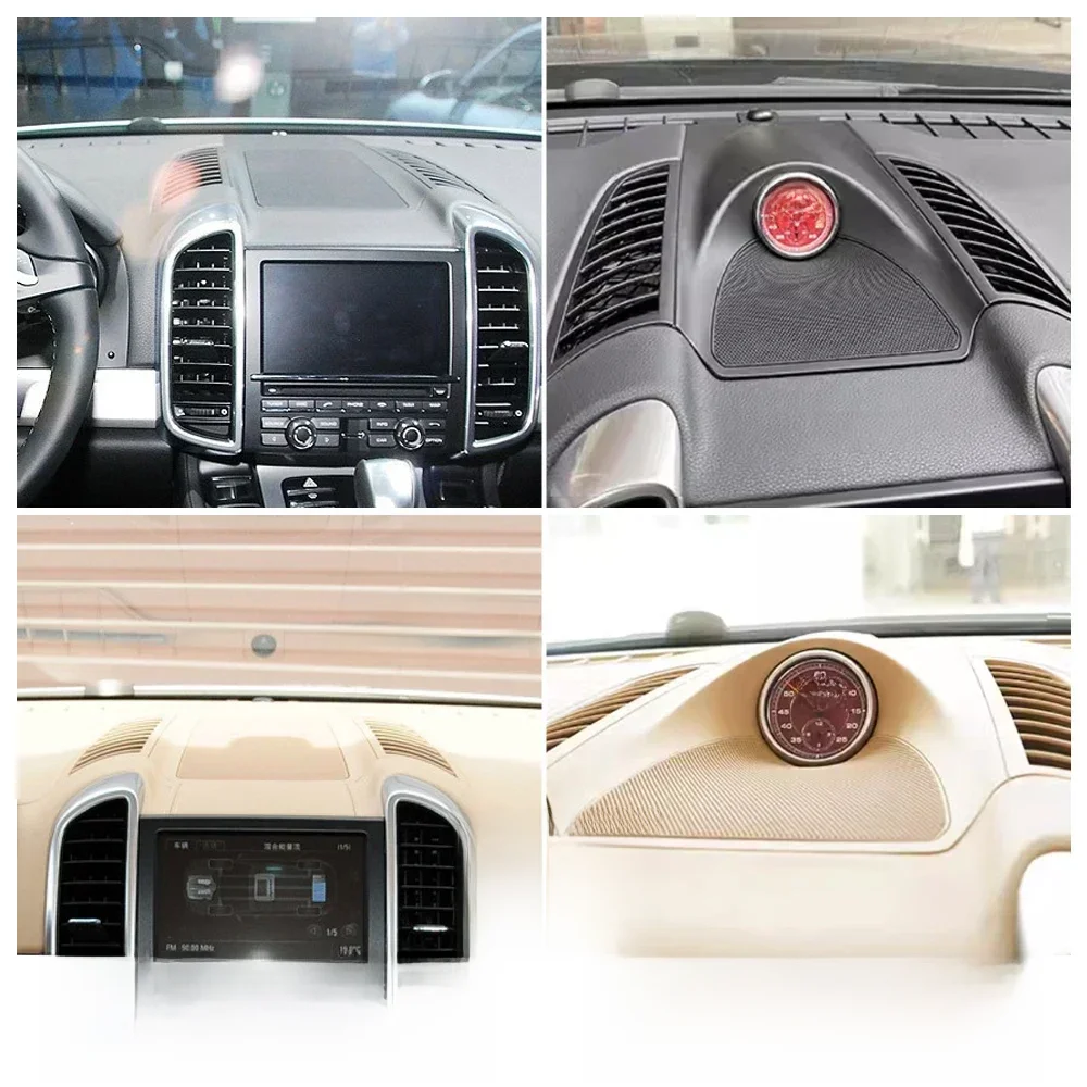 Auto Stoppuhr für Porsche Cayenne 958 2007-2012 2010 Innen Armaturen brett Zentraluhr Kompass Zeit