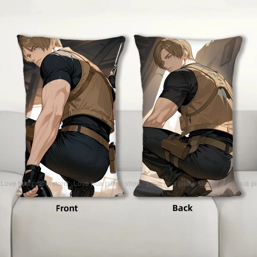 

Dakimakura аниме Леон С Кеннеди наволочка диванная подушка двухсторонняя наволочка с принтом 40X60 см