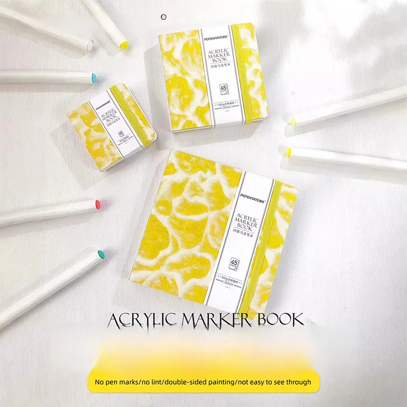 

POTENTATE Watercolor Paper 200g Hot Press Acrylic Marker Books Art Drawing Sketch Pad бумага акварели
