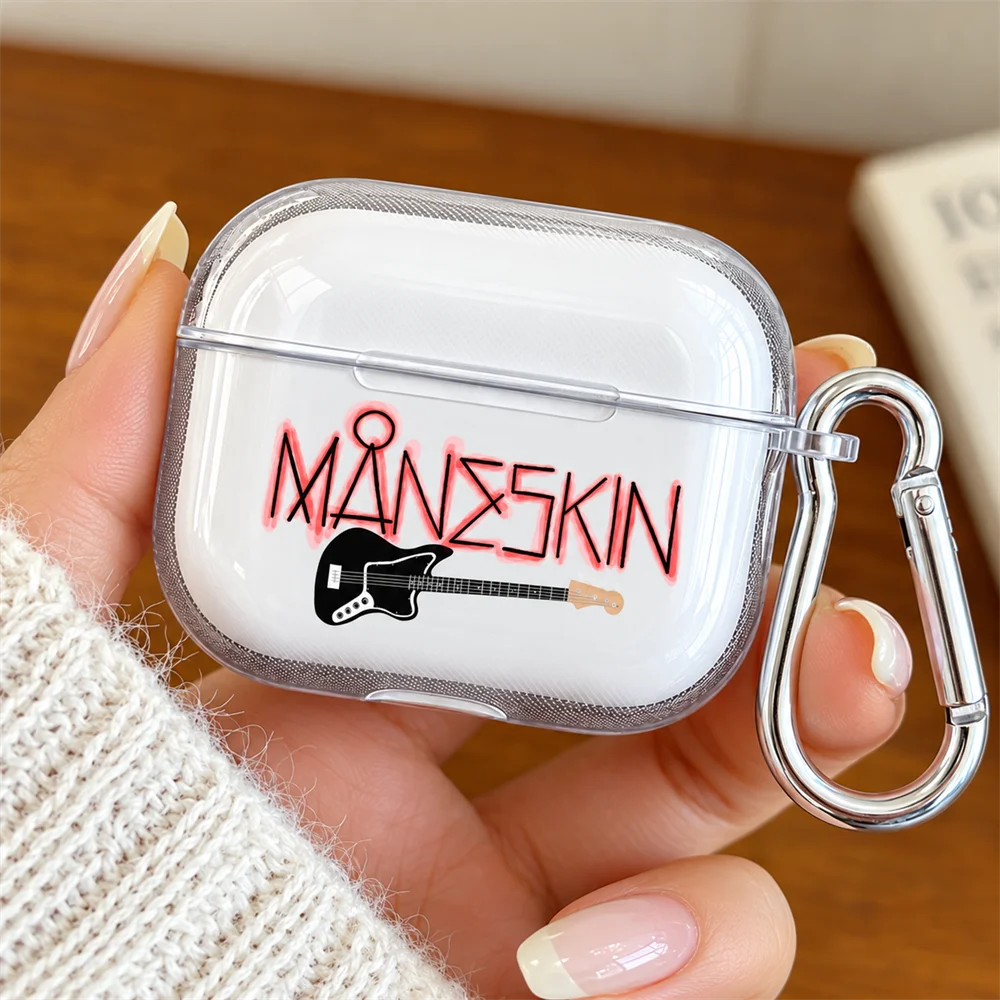 Maneskin Ethan Keychains Earphone Damiano David Thomas Raggi Earphone Protector for Airpods Pro 3 2 1 4 Fans Friends Gift