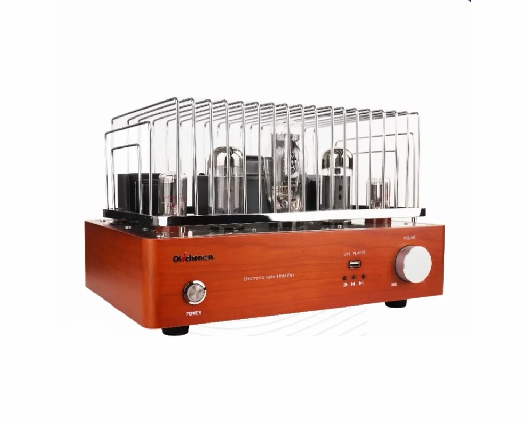 Oldchen 6CA7 Single-Ended Tube Amplifier HIFI EXQUIS Class A Point to Point Bluetooth5 LaoChen 6SN7 5U4G Lamp Amp