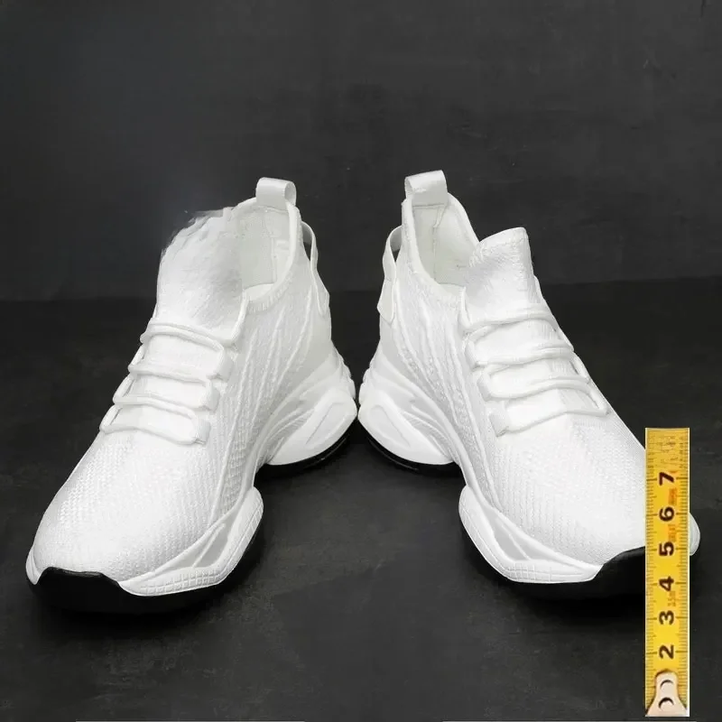 Toenemende heren sneakers Casual verhogingsschoenen 8 cm hoogteverhogende schoenen voor de zomer Ademende 6 cm lift - afbeelding 2