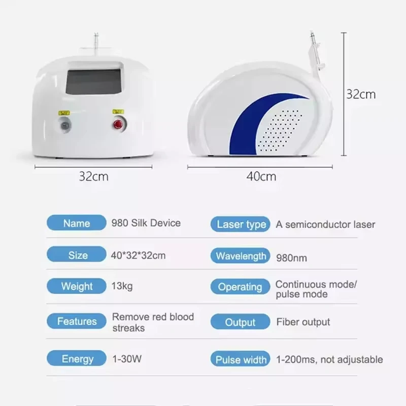 

Silk Red Dot Remover Non-Invasive 980nm Laser Blood Spot Cleaning Device for Red Makeup Removal