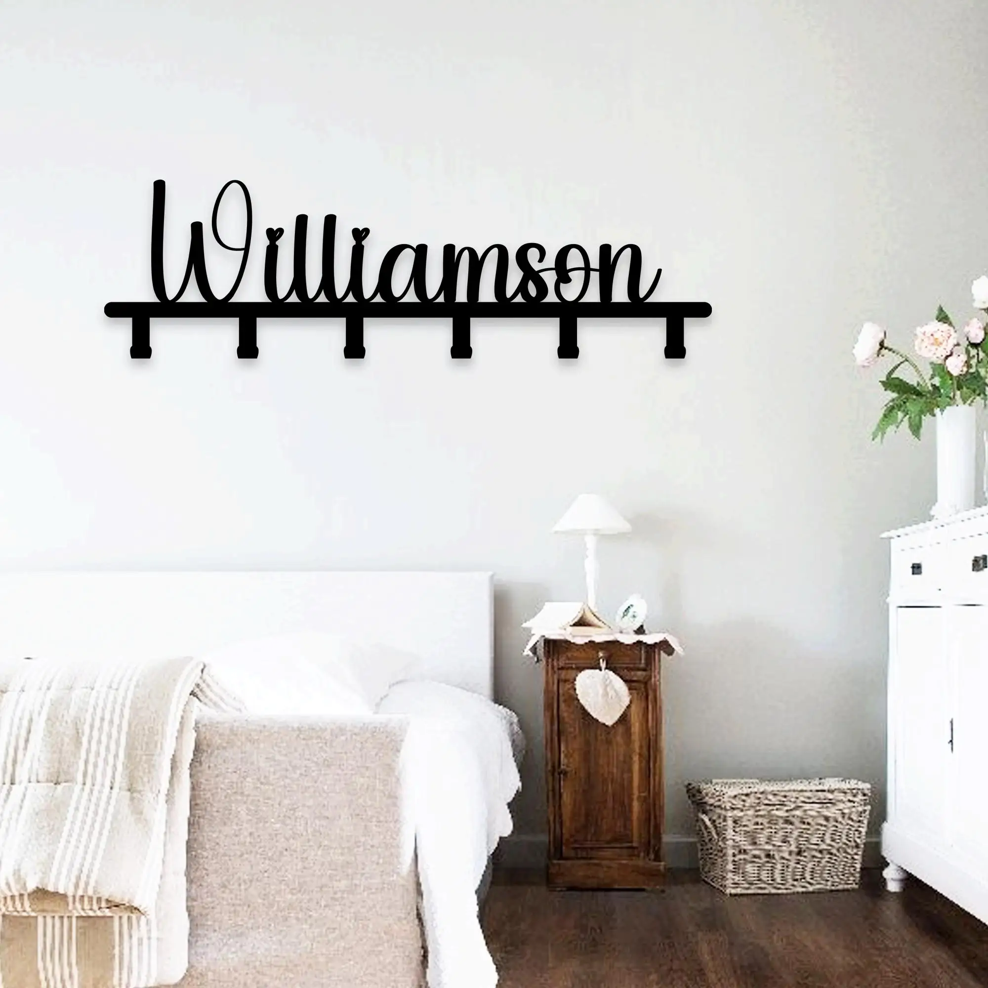 Personalized Entryway Wall Hanger for Coats,Custom Wall Hanger,Custom Metal Wall Coat Rack ,Unique Welcome Home Decor Art