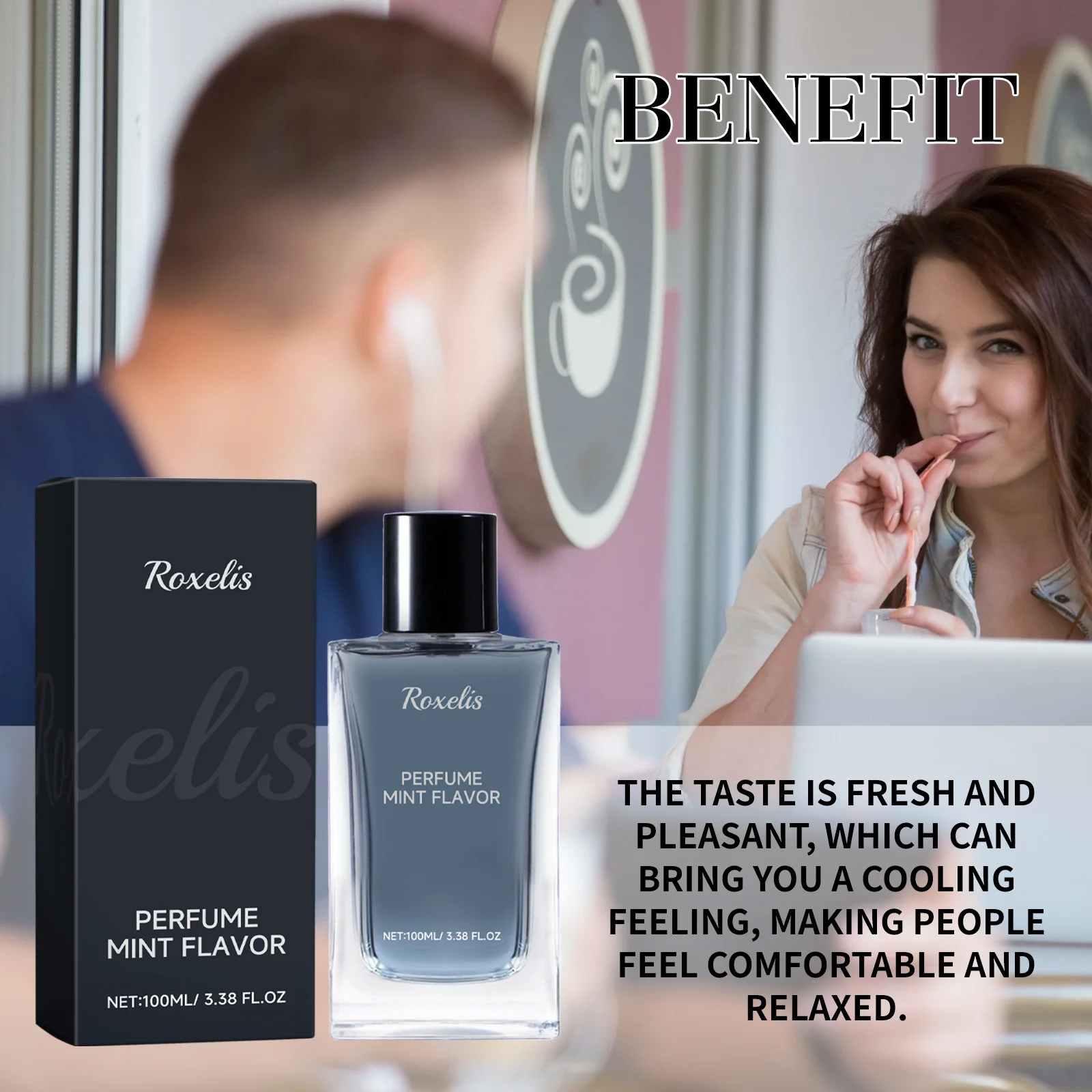 Mint Pheromone Perfume 100ml - Long Lasting Fresh Fragrance for Women/Men, Romantic Dating & Flirting Scent, Charming Perfume view 2