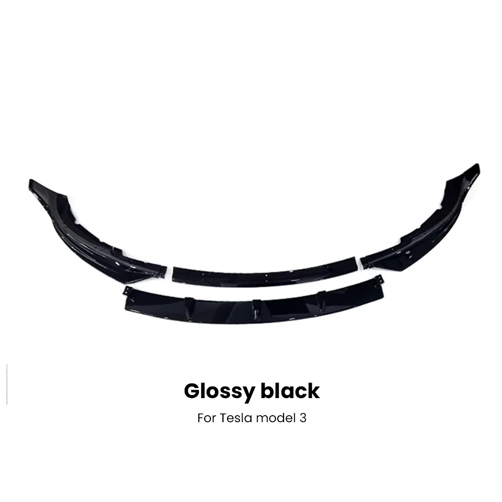Full Body Kits 2024 Glanzend Zwart Snelle Aero Bumper Lip Diffuser Sdie Rokken Spoiler Tuning Voor Tesla Model 3 Y 2017-2024
