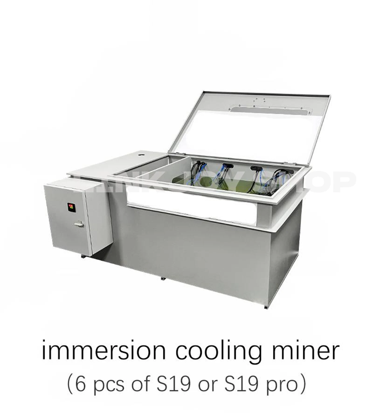 6PC Miner Immersion Öl Box Anzug für 6pc Antminer S19PRO S19 S19JPro Unterstützung Gewohnheiten Kühlung Tan