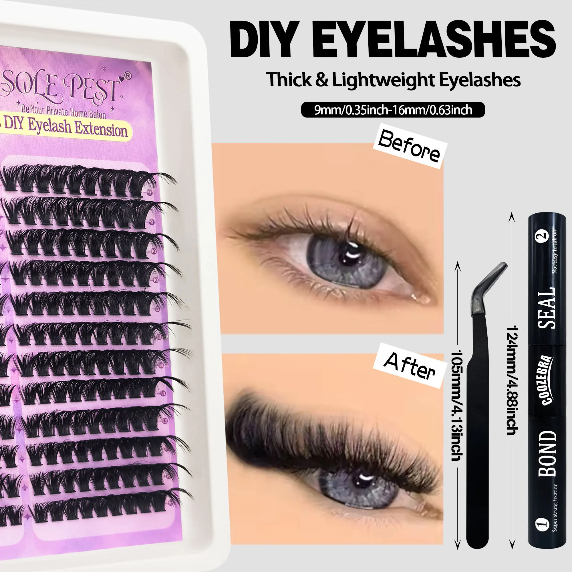 216-클러스터 옴브레 인조 속눈썹 세트 – 볼륨감 있 - Eyelash Extension Cat Eye 리뷰 및 가격