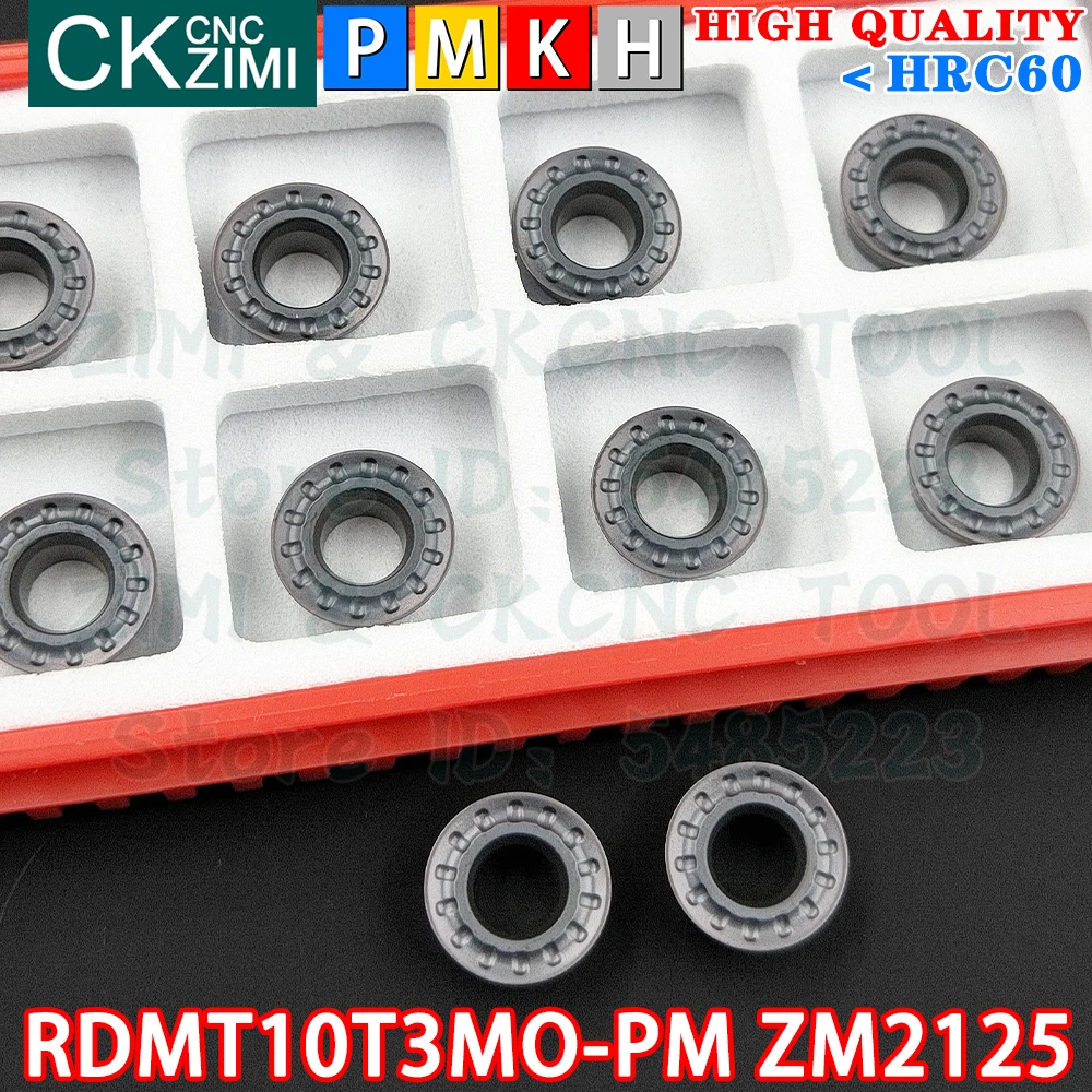 RDMT10T3MO-PM ZM2125 RDMT 10T3 MO PM R5 คาร์ไบด์แทรกรอบมิลลิ่งแทรกแนวตั้ง Indexable เครื่องมือ CNC เครื่องกลึงโลหะเครื่องกลึงโลหะเครื่องมือ