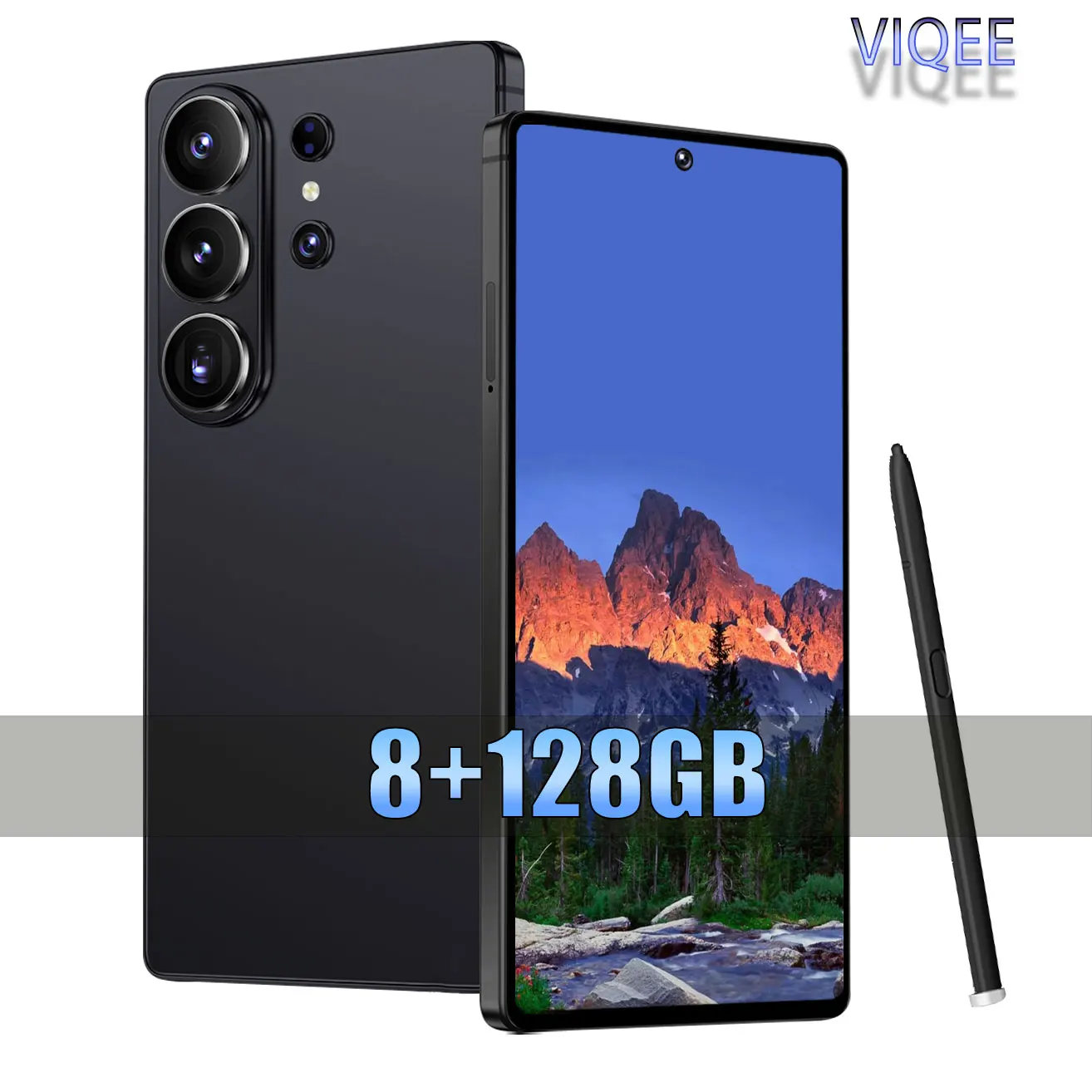 Teléfono Inteligente Android 26 Ultra 5G Desbloqueado, 8GB+128GB de Almacenamiento, Pantalla HD Grande de 6.8 Pulgadas, Doble SIM, Doble Modo de Espera, Cámaras de Alta Resolución, Carga Rápida, Lápiz Óptico Incluido, Auriculares, Funda y Cable de Datos, Regalo Ideal para Cumpleaños y Días Festivos