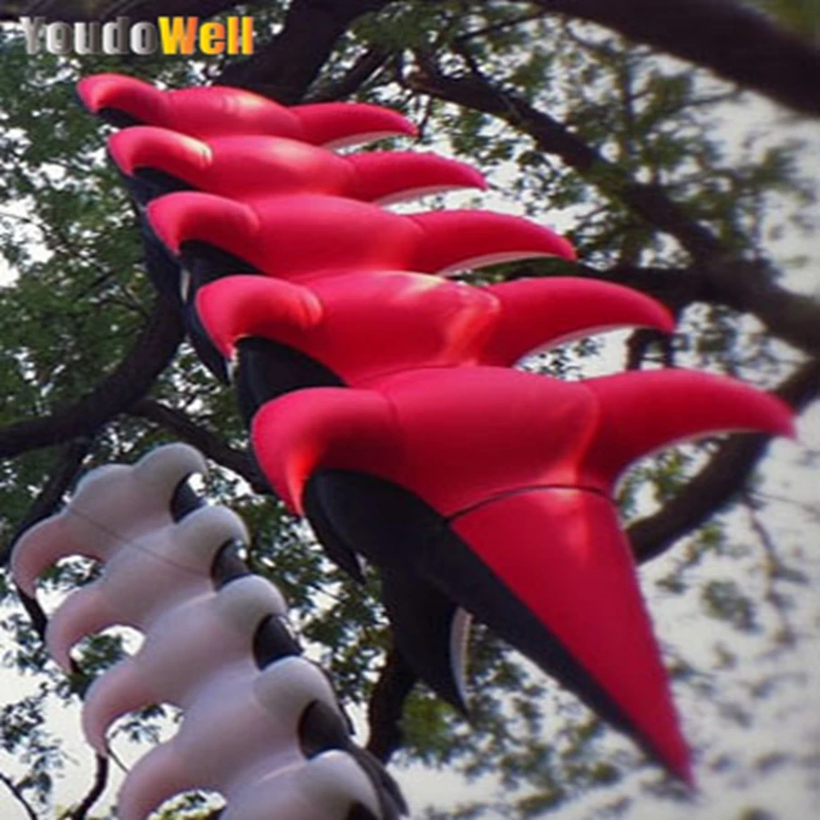 Outdoor Activities Hanging Inflatable Animal Model Red And Black Spines Multi-Color Marine Replica Suitable For Decoration