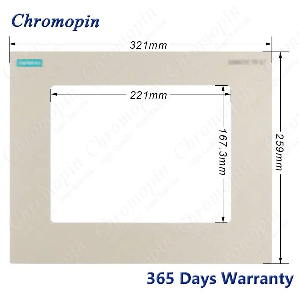 Imagem -05 - Painel de Tela de Toque Digitador de Vidro Película Protetora Sobreposição Display Lcd 6av36271ql010ax0 6av3 627-1ql01-0ax0 Tp27-10