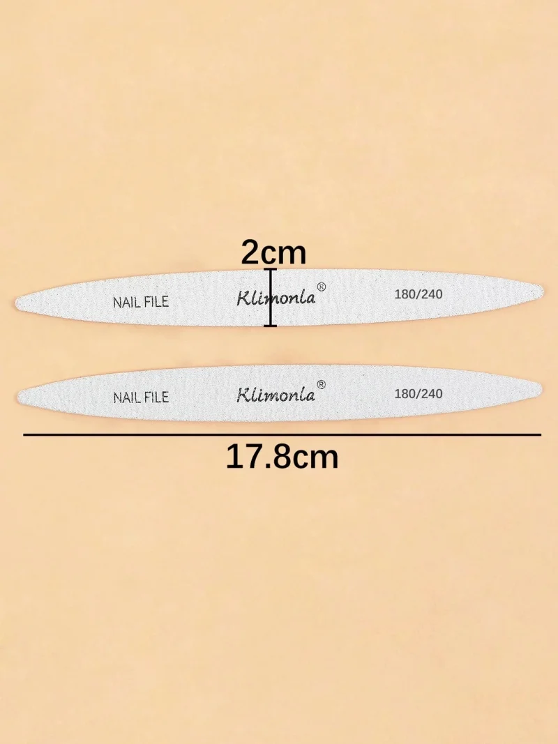 10/50/100 قطعة ملفات الأظافر المهنية 180 240 حصى خشبية البيضاوي ملفات الأظافر الصنفرة للأظافر مانيكير صالون أداة مجموعة #4