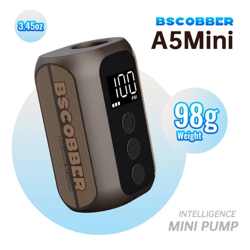 BSCOBBER-inflador de neumáticos portátil eléctrico 4 en 1, herramienta de ciclismo, accesorios de bombas de bicicleta de inyección de aire, 100PSI con pantalla