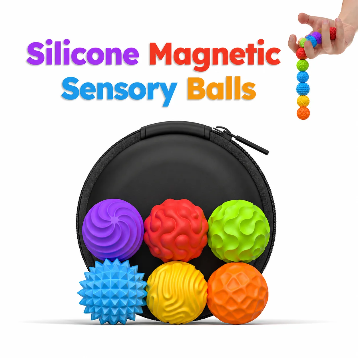 Magnetic Balls EDC Relief Toys Fidgeting Antistress Anxiety Sensory Toy Magnet Balls For Adult Kids Autism ADHD