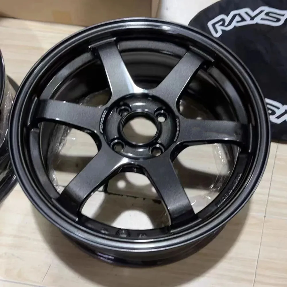 Alloy Wheels Rims Fit for Auto Cars Hoops 6 Spokes Aluminum Alloy Rim Tire High Quality 17、18、19、20inch TE37，Can Be Customized