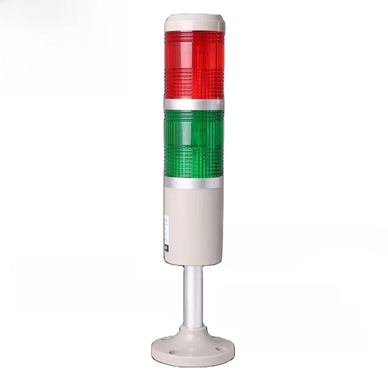 Zusen 50mm TB50-2T(W)-D LED Słupek Sygnalizacyjny 12V 24V 110V 220V Dwuwarstwowy Światło Stałe lub Migające do SEO E-commerce — zdjęcie 2