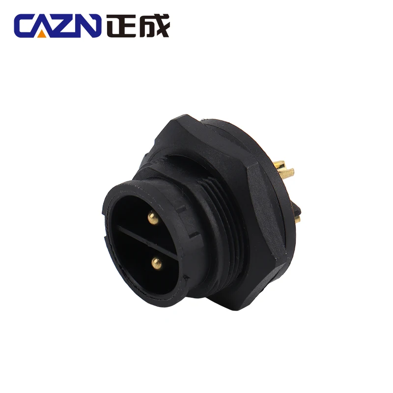 CAZN IP67 IP68 E13 Female Male Rear Mount Solder Receptacle Bayonet 2-18pin Panel Mount