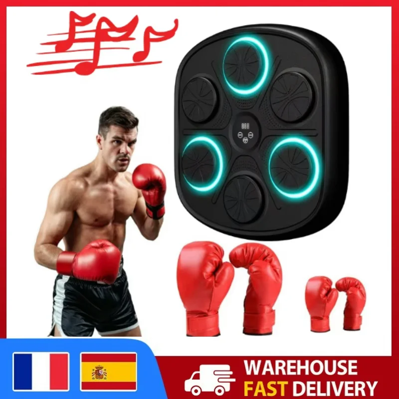 Smart Music Boxing Trainer Electronic Response Boxing Machine Bluetooth Speaker Fun Punch Boxing Equipment Wall Hanging Sandbag